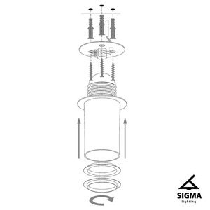 Plafonieră Sigma Sfera 35 argintiu 1xE27 IP20 SKU 32458 small 5