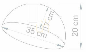 Plafonieră Sigma Sfera 35 alb cupru E27 35 cm 32462 small 3