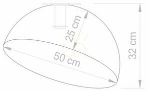 Plafonieră Sigma Sfera 50 cm alb/auriu 32465 small 3