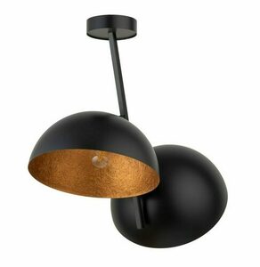 Plafonieră Sigma Sfera 35 2 becuri E27 negru cupru 32494 small 0