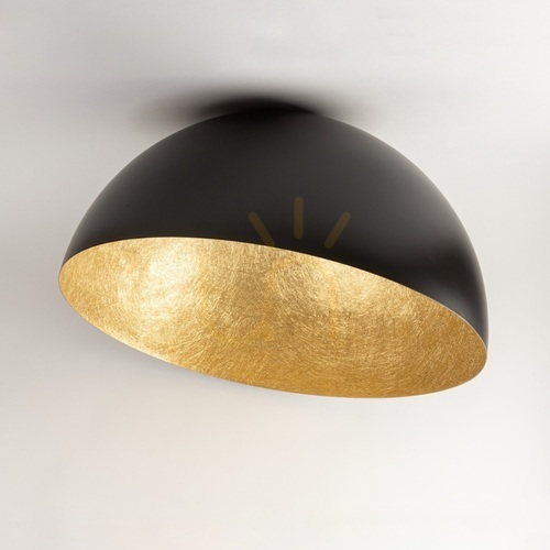 Verifica Plafonieră Sigma Sfera 90 negru auriu 32471