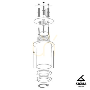 Plafonieră Sigma Sfera 50 auriu negru, oțel vopsit, SKU 32481 small 4