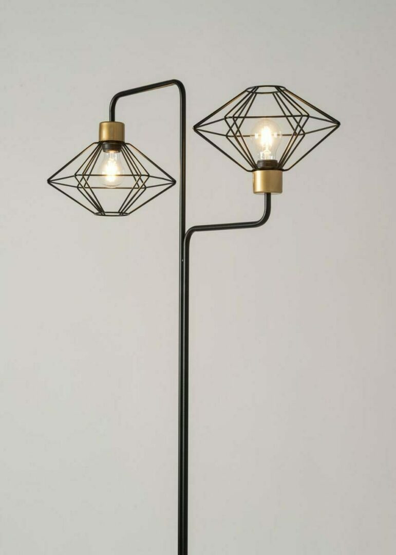 Vedere Lampadar Sigma Vario negru/aur 2xE27 160 cm 50352 Lampadar Sigma Vario negru/aur 2xE27 160 cm 50352