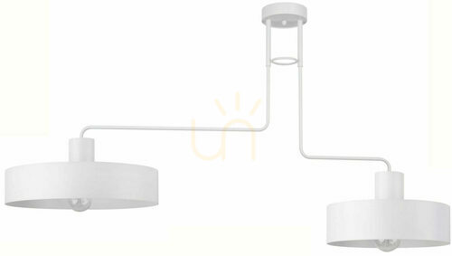 Verifica Plafonieră Sigma Vasco 2 alb 35 cm oțel vopsit 31552