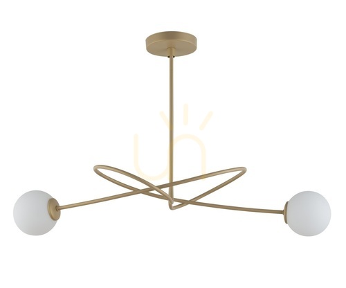 Verifica Candelabru Sigma Velvet 2 becuri auriu-bej, sticlă, SKU 33355
