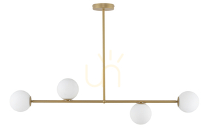 Lampă suspendată Sigma Gama 4 becuri G9 auriu bej 104 cm 33333 small 0