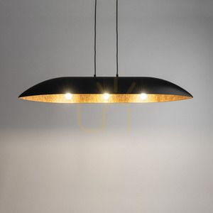 Lampă suspendată Sigma Gondola L negru cupru 3xE27 SKU 40634 small 1