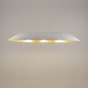 Lampă suspendată Sigma Gondola alb-auriu 114 cm 3xE27 SKU 40636 small 1