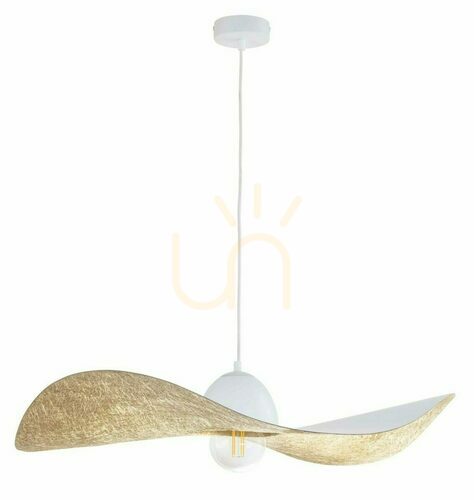 Verifica Lampă suspendată Sigma Kapello alb-auriu 76 cm 32338
