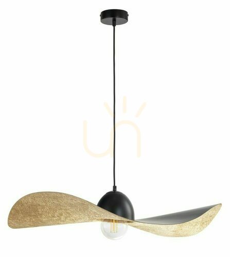 Verifica Lampă suspendată Sigma Kapello 76 cm negru/auriu 32340