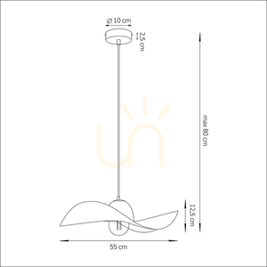 Lampă suspendată Sigma Kapello 55 cm negru/auriu 32347 small 6