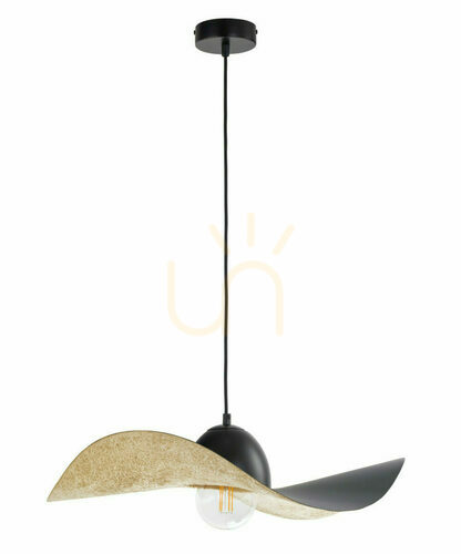 Verifica Lampă suspendată Sigma Kapello 55 cm negru/auriu 32347