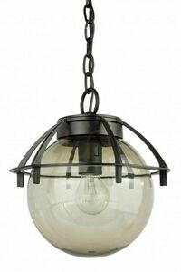Lampă suspendată exterior SU-MA Kula negru patină 25 cm K 1018/1/KPO small 1