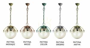 Lampă suspendată exterior SU-MA Kula negru patină 25 cm K 1018/1/KPO small 5