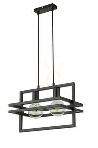 Lampă suspendată Sigma Merci 2 negru 32391 small 0