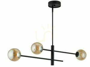 Lampă suspendată Sigma ORO 3 becuri G9 negru/ambra 32075 small 0