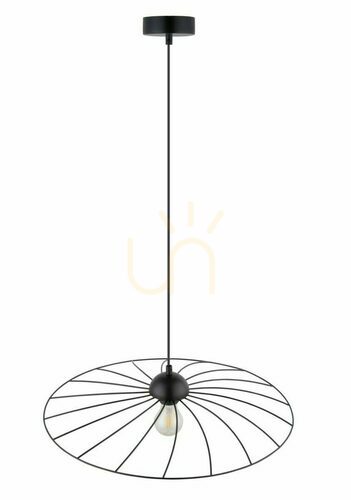 Verifica Lampă suspendată Sigma Panama M negru, oțel, E27, 51 cm, SKU 32414