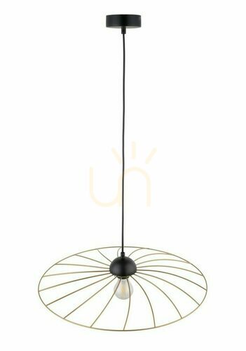 Verifica Lampă suspendată Sigma Panama M auriu negru E27 51 cm 32416