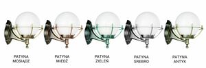 Lampă de perete exterior SU-MA Kule negru K 3012/1/KPO small 5