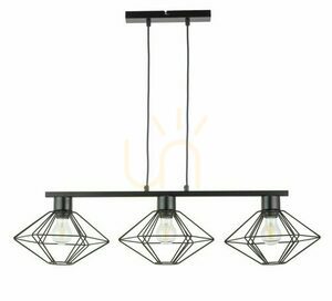 Lampă suspendată Sigma Vario 3 negru 40561 E27 3 becuri small 0