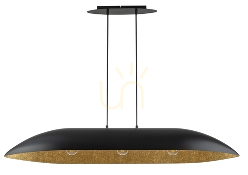 Verifica Lampă suspendată Sigma Gondola L negru auriu 3xE27 40632