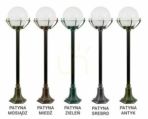 Lampă de grădină SU-MA negru patină 102 cm E27 K 5002/2/KPO small 7