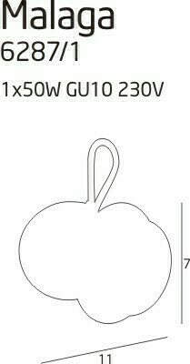Verifica Lampa de perete Max Light Malaga 1 crom GU10 6287/1