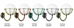 Lampă de perete exterior SU-MA negru patină E27 IP43 K 3012/1/KPO 250 small 5
