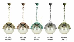 Lampa suspendata exterior SU-MA Kule negru patinat 30 cm K 1018/1/KPO 250 small 6