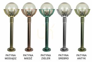 Lampă de grădină SU-MA negru 90 cm glob K 5002/2/KPO 250 small 8