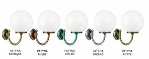 Lampă de perete exterior SU-MA Kule Classic negru patină K 3012/1/K 300 P small 4