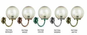 Lampă de perete exterior SU-MA Kule Classic negru patină K 3012/1/K 300 P small 5