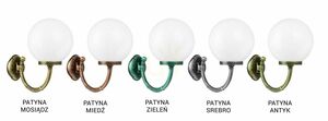 Lampă de perete exterior SU-MA Kule Classic negru patină K 3012/1/K 250 P small 4