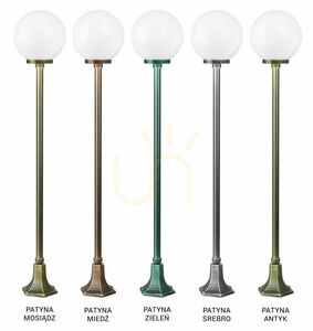 Lampă de grădină SU-MA cu glob neagră 153 cm K 5002/1/KP 250 small 3