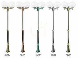 Lampă de grădină SU-MA neagră 3 becuri 190-290 cm OGMWN 3 300 small 8