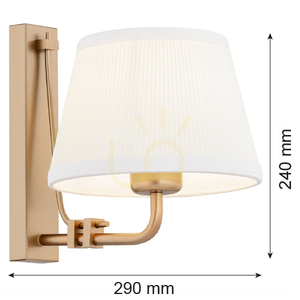 Lampa de perete ARGON ATRANI cremă aur vechi SKU 8353 small 3