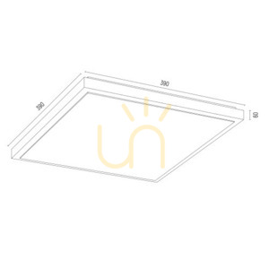 Plafon ARGON CARLSON 4xE27 opal mat auriu, lemn, 390 mm, SKU 1802 small 2
