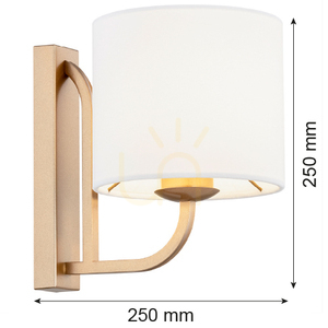 Lampă de perete ARGON MARANELLO alb auriu vechi 1xE27 SKU 8356 small 6