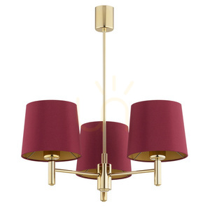 Candelabru ARGON Ponte Plus 3xE27 roșu alamă închisă SKU 6266 small 1