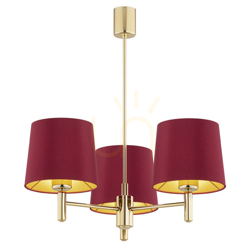 Verifica Candelabru ARGON Ponte Plus 3xE27 roșu alamă închisă SKU 6266