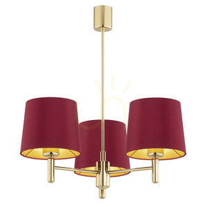 Candelabru ARGON Ponte Plus 3xE27 roșu alamă închisă SKU 6266 small 0