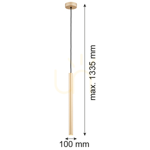 Lampă suspendată LED ARGON RIO aurie 4W 3000K 100 mm SKU 8327 small 8