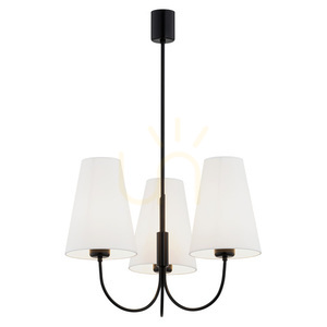 Candelabru ARGON Safiano 3xE27 alb negru SKU 6268 small 0