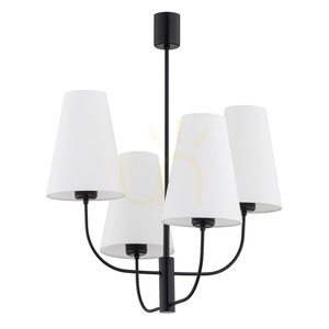 Candelabru ARGON Safiano 4xE27 alb negru 580 mm SKU 1822 small 1