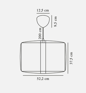 Lampă suspendată Cardine 50 alb alb stil japonez Nordlux small 3