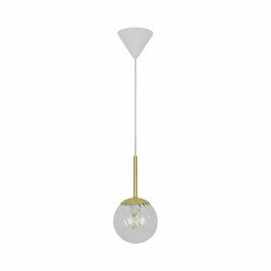 Lampă suspendată Nordlux Chisell 15, finisaj alamă, abajur din sticlă de 15 cm, E14 small 0