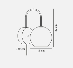 Lampă de perete Franca Brass Nordlux small 2