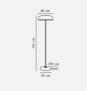 Lampă de podea GLOSSY alb 143cm Nordlux small 2