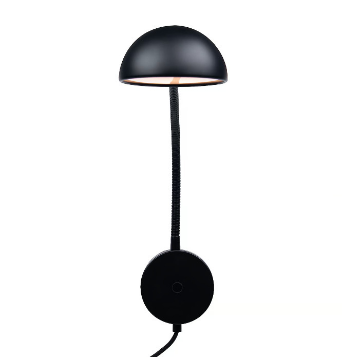 Afişa Nomi lampă de perete flexibilă pentru dormitor negru Nordlux Nomi lampă de perete flexibilă pentru dormitor negru Nordlux