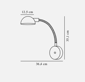 Nomi lampă de perete flexibilă pentru dormitor negru Nordlux 4 Nomi lampă de perete flexibilă pentru dormitor negru Nordlux small 4